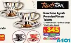 TANTİTONİ NEW BONE AYAKLI PORSELEN FİNCAN TAKIMI TANTİTONİ NEW BONE AYAKLI PORSELEN FİNCAN TAKIMI